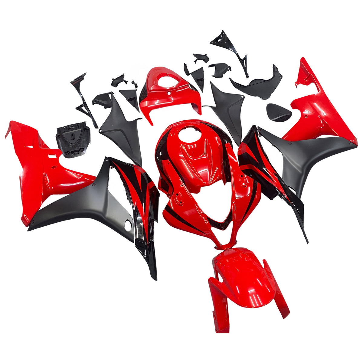 Amotopart 2007-2008 Honda CBR600RR Red Fairing Kit