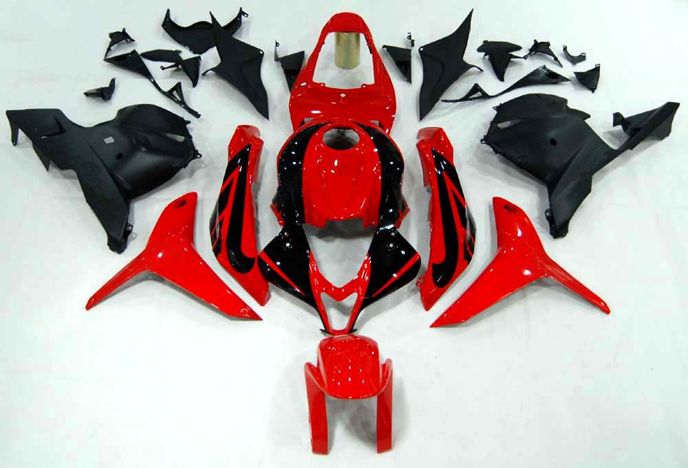 Amotopart 2009-2012 Honda CBR600RR Red Black Fairing Kit