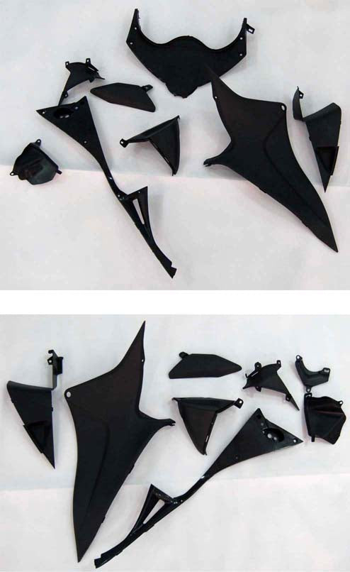 Amotopart 2009-2012 Honda CBR600RR Red Black Fairing Kit