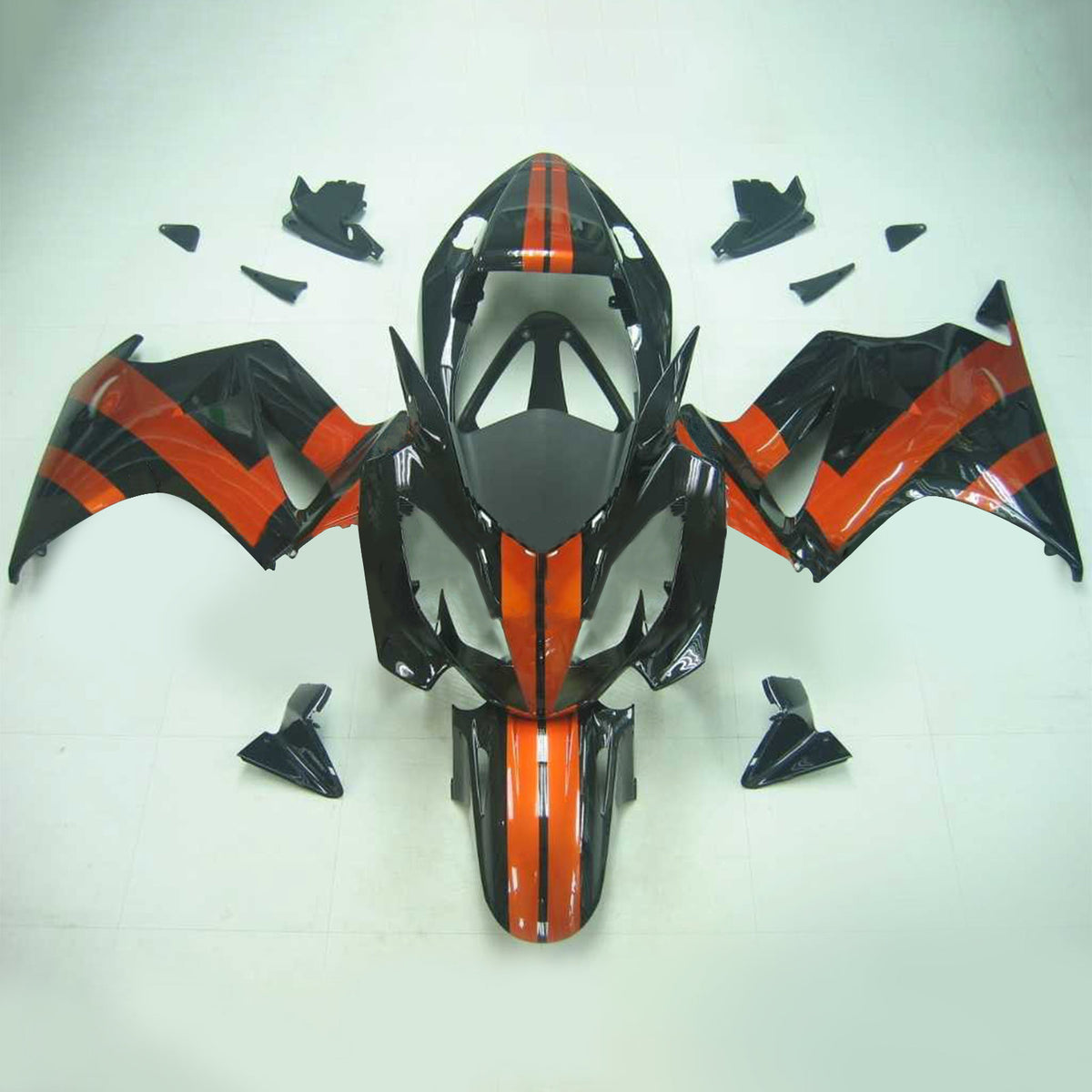 Amotopart 2002-2012 Honda VFR800 Black Red Fairing Kit