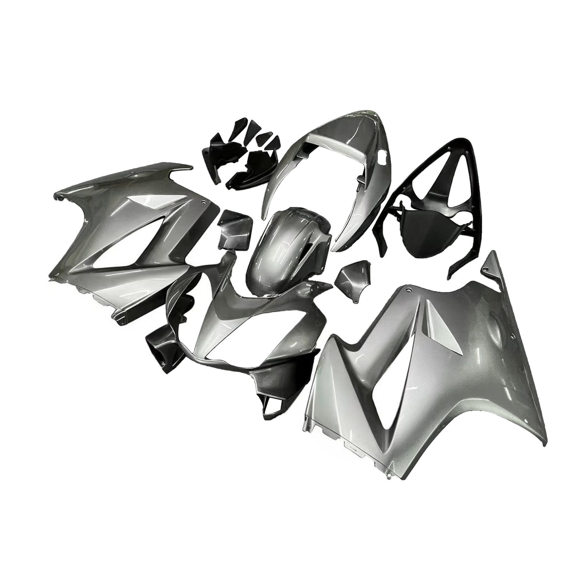 Amotopart 2002-2012 Honda VFR800 Silver Fairing Kit