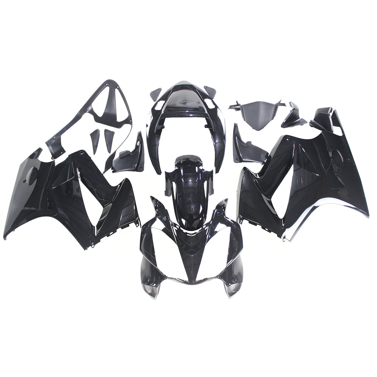 Amotopart 2002-2012 Honda VFR800 Black Fairing Kit