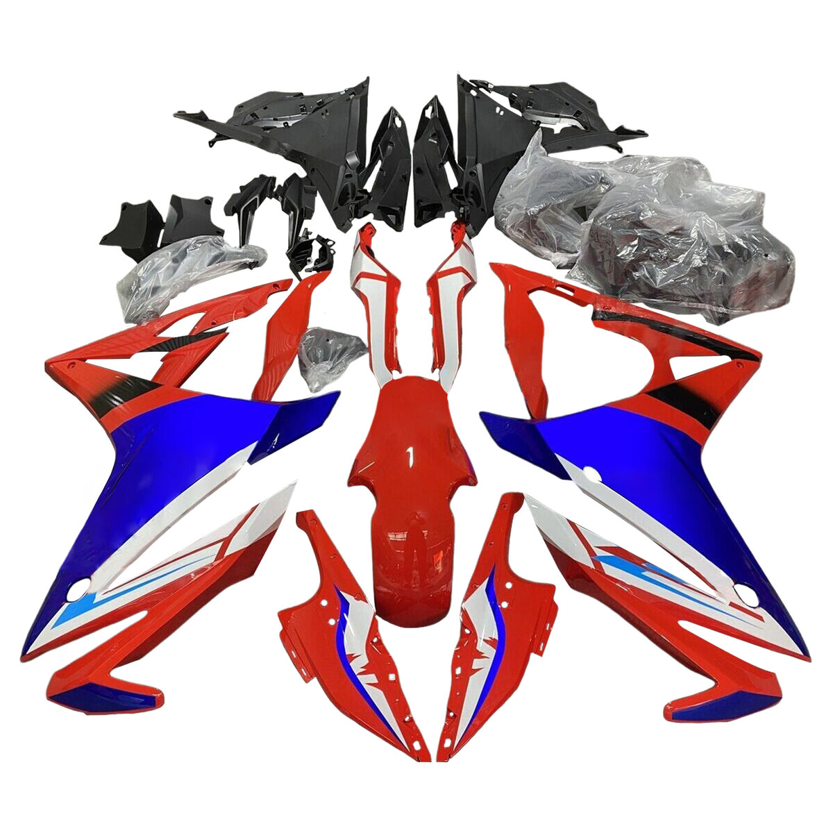Amotopart 2016-2018 Honda CBR500R Red Blue Fairing Kit