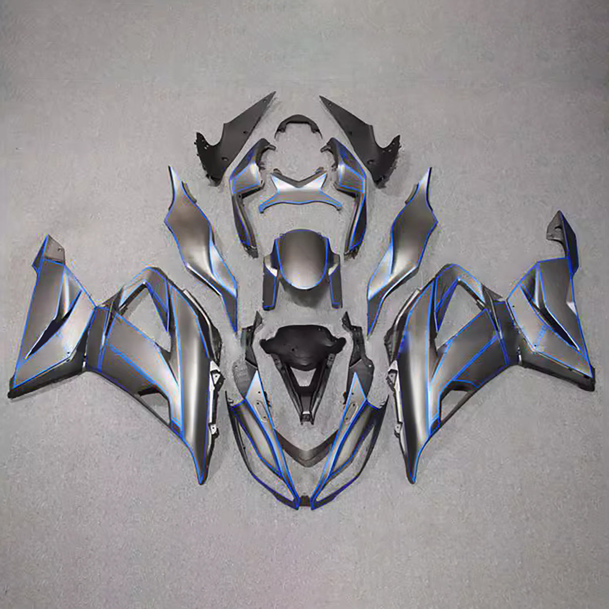 Kit carena nera Amotopart 2013-2018 Kawasaki ZX-6R 636