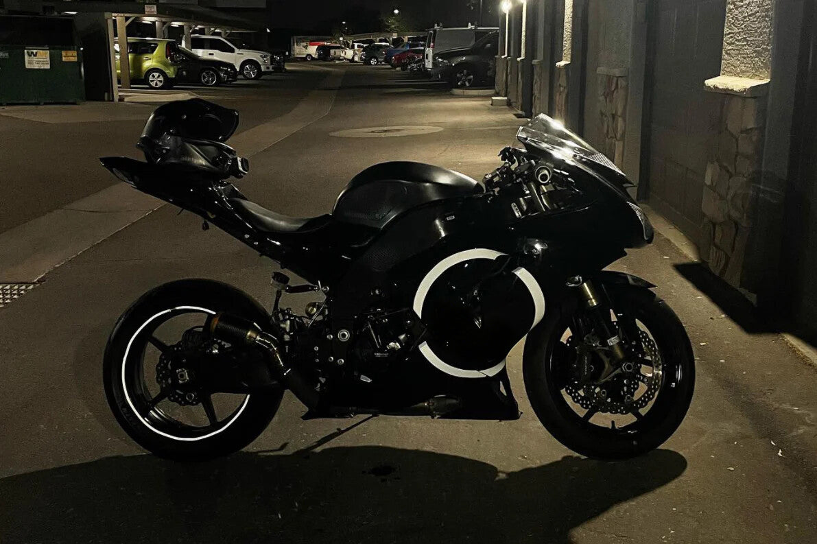 Amotopart 2006-2007 Kawasaki ZX-10R Gray Black Fairing Kit