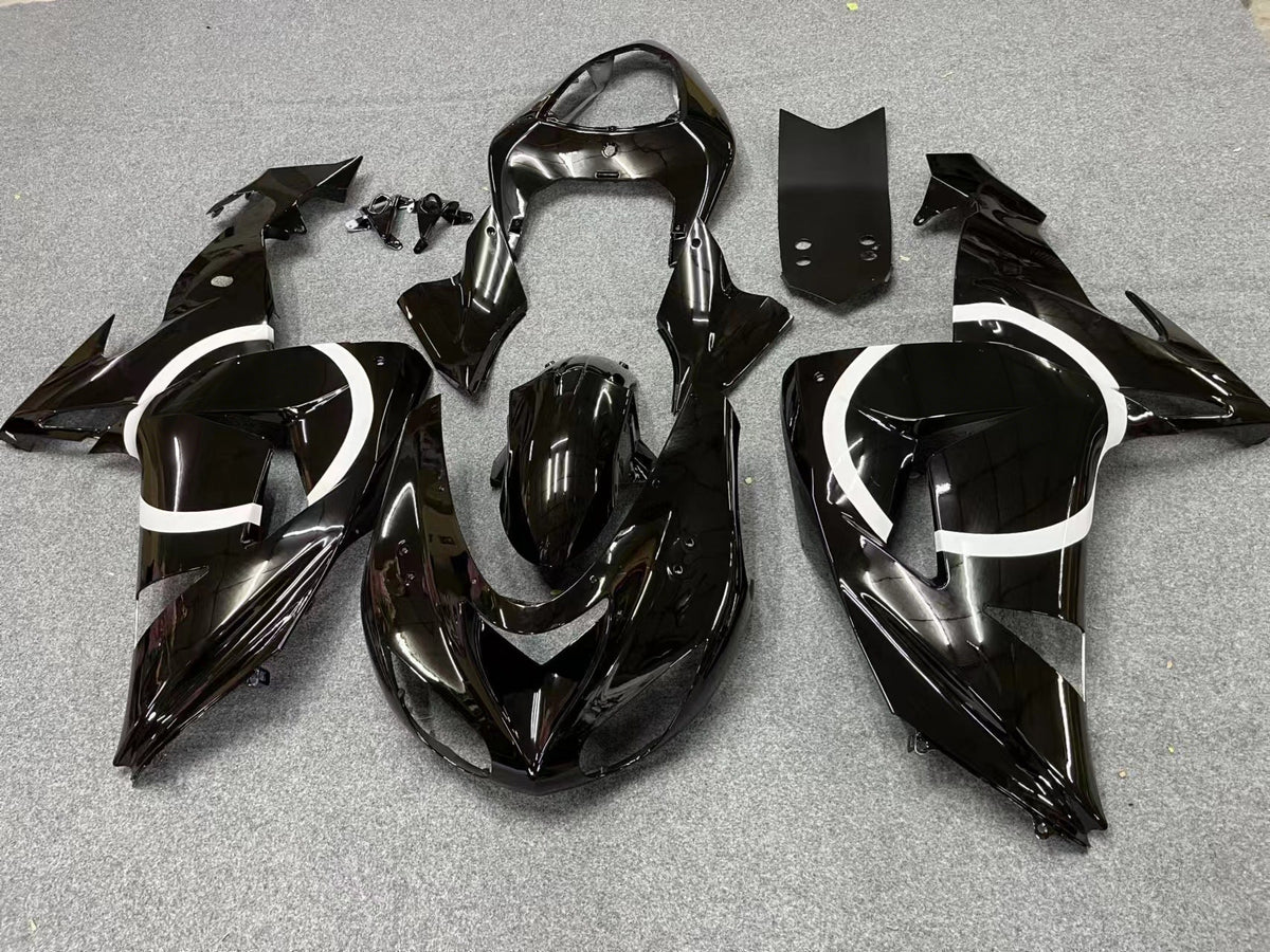 Amotopart 2006-2007 Kawasaki ZX-10R Gray Black Fairing Kit