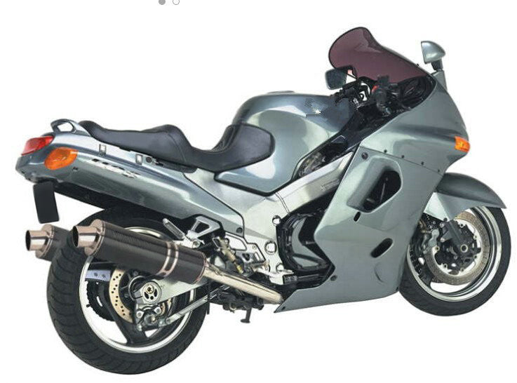 Amotopart 1993–2003 Kawasaki ZZR1100 Schwarz Grau Weiß Verkleidungsset