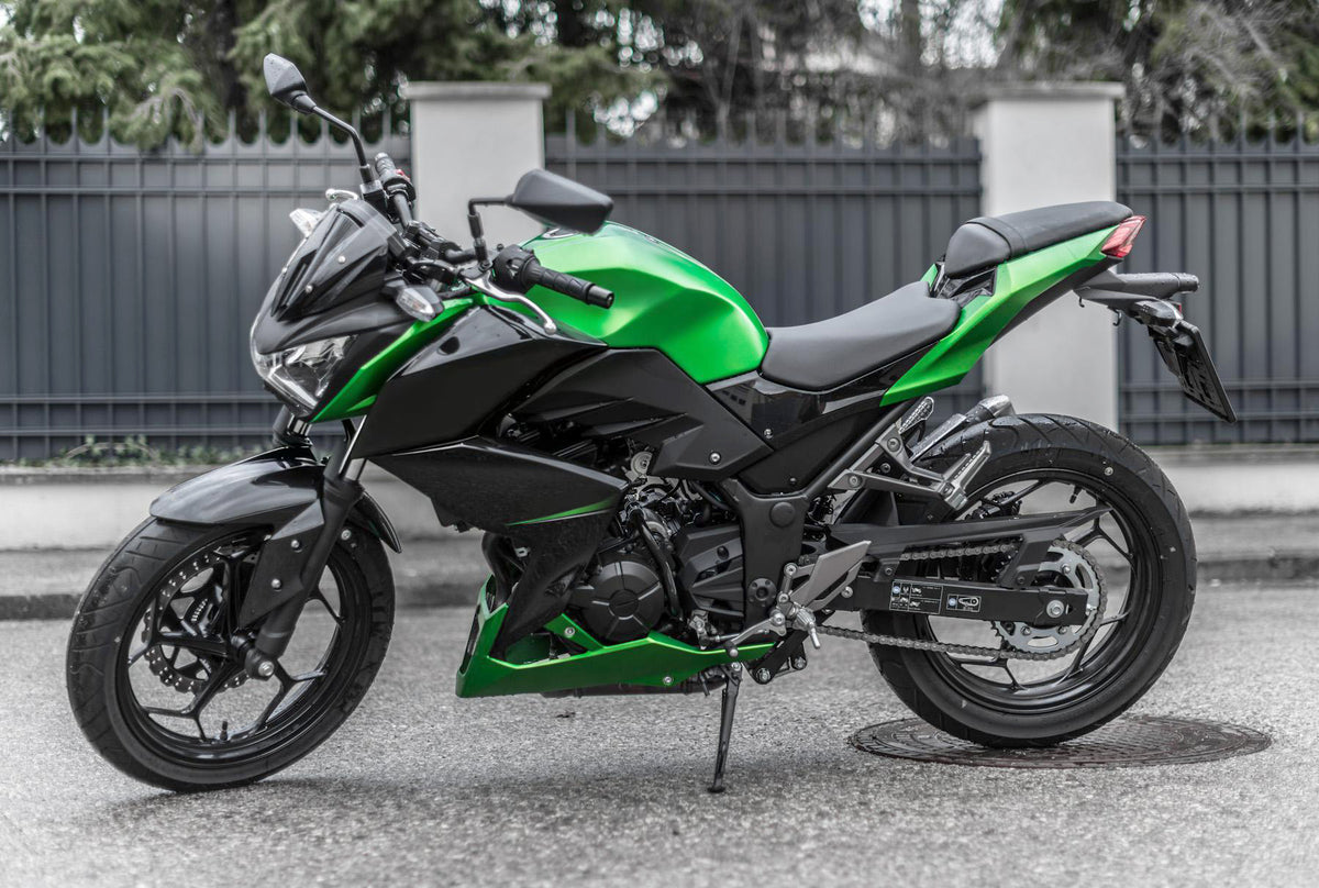 Amotopart 2015-2016 Kawasaki Z250 Z300 Groen Zwart Grijs Kuipset