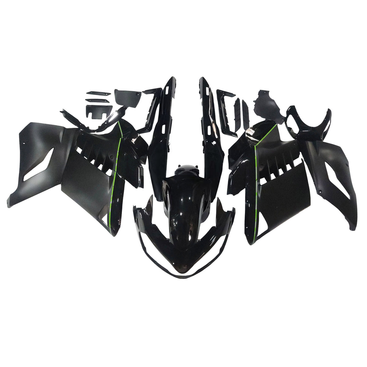 Amotopart 2007-2009 Kawasaki GTR1400 ZG1400 Gray White Black Fairing Kit