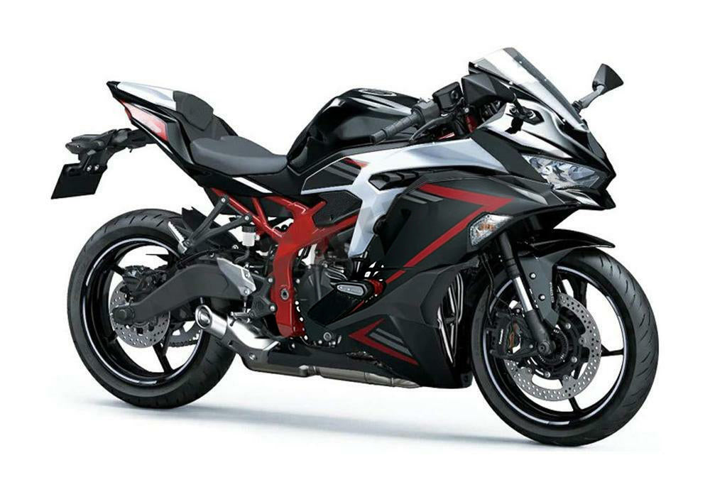 Amotopart 2019-2025 Kawasaki Ninja ZX-25R Black Grey Fairing Kit