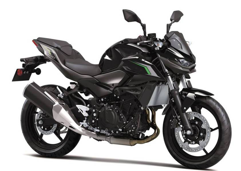 Amotopart 2025-2026 Kawasaki Z500 Black Grey Fairing Kit