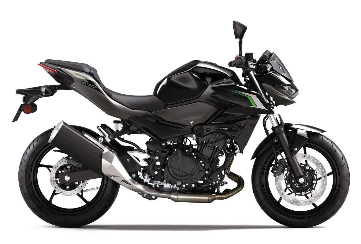 Amotopart 2025-2026 Kawasaki Z500 Black Gray Fairing Kit