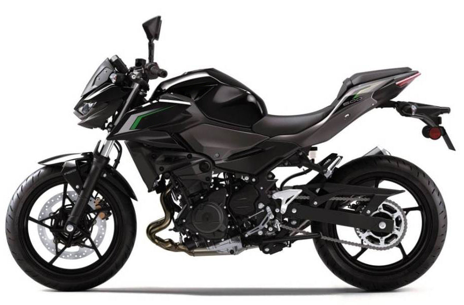 Amotopart 2025-2026 Kawasaki Z500 Black Grey Fairing Kit