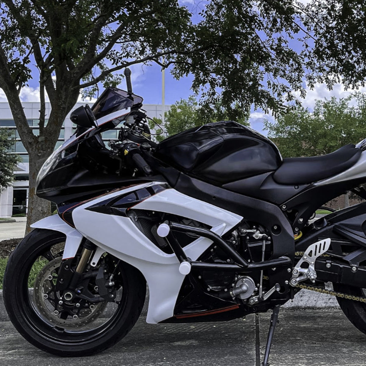 Amotopart 2006–2007 Suzuki GSX-R600 750 K6 schwarzes Verkleidungsset