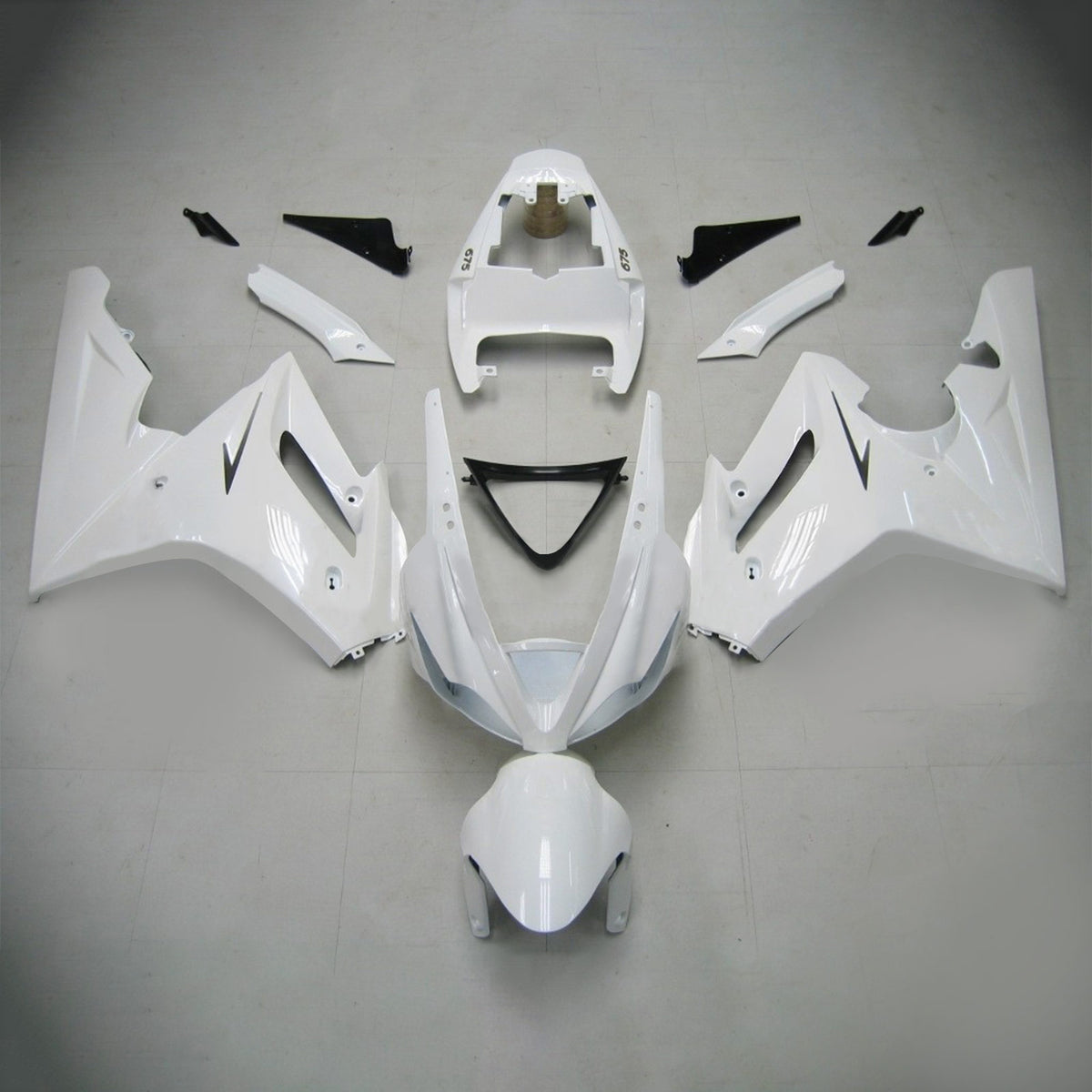 Amotopart 2006-2008 Triumph Daytona 675 Gray Black Fairing Kit