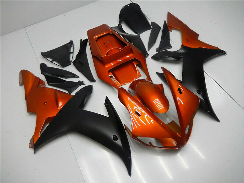 Amotopart 2002-2003 Yamaha YZF-R1 Kit de carenado naranja