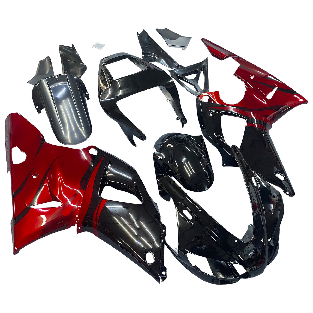 Amotopart 1998-1999 Yamaha YZF-R1 Kit de carénage noir injection