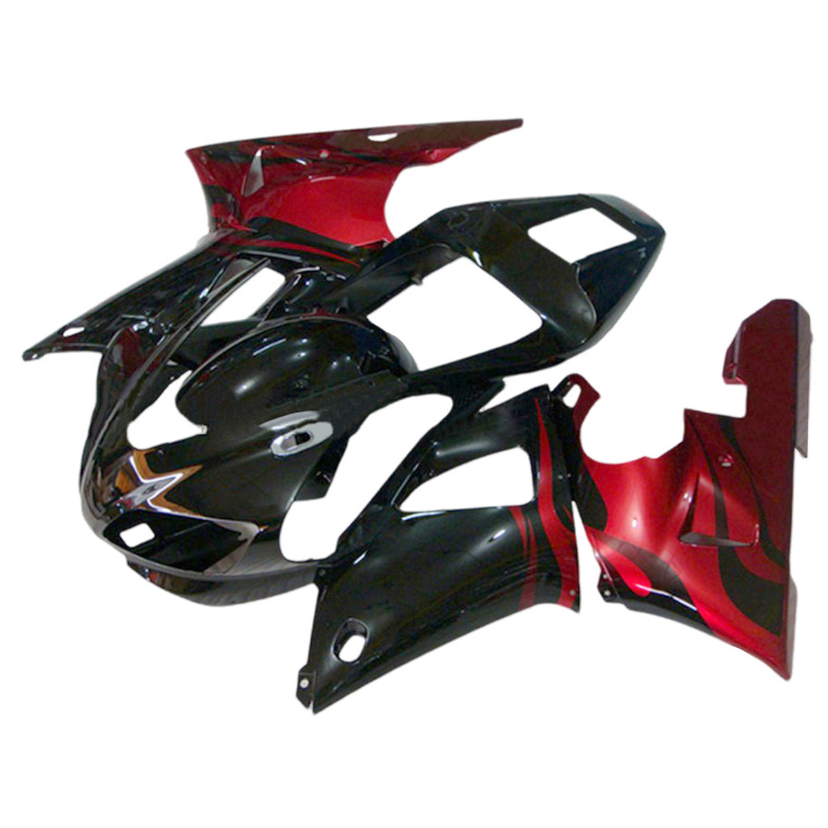 Amotopart 1998-1999 Yamaha YZF-R1 Red Black White Fairing Kit