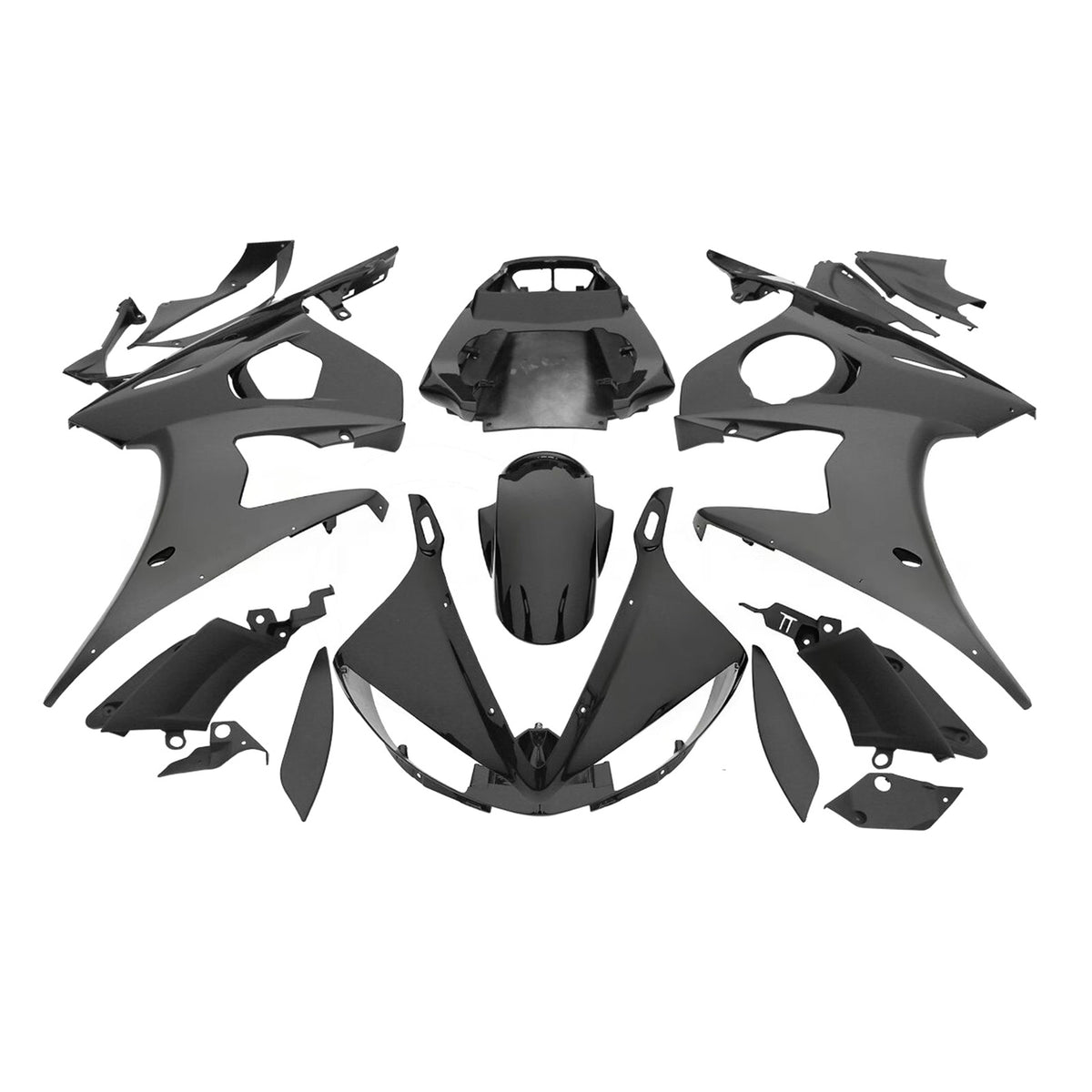 Amotopart 2003-2004 2006-2009 Kit carena Yamaha YZF-R6 R6S nero grigio