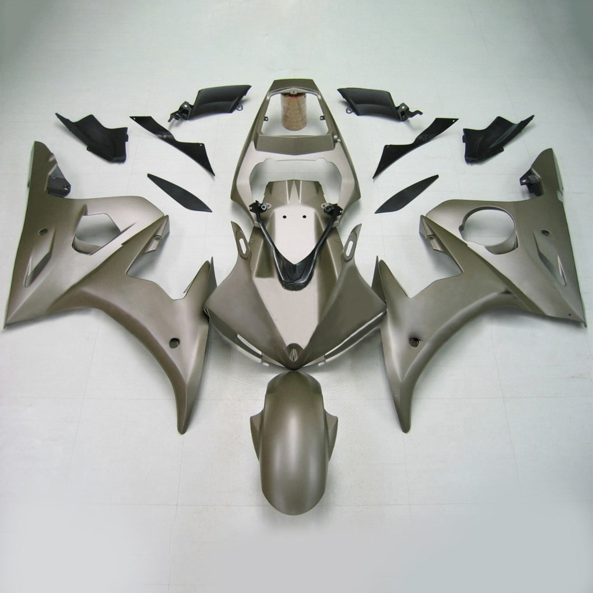 Amotopart 2003–2004 2006–2009 Yamaha YZF-R6 R6S Grau Schwarz Verkleidungsset