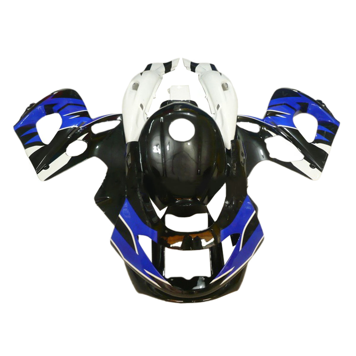 Amotopart 1996-2007 Yamaha YZF 600R Thundercat White Black Blue Fairing Kit