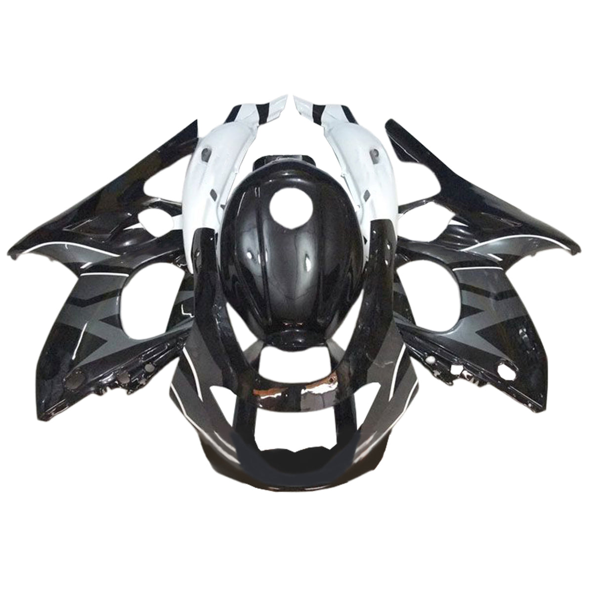 Amotopart 1996-2007 Yamaha YZF 600R Thundercat Black Gray Fairing Kit