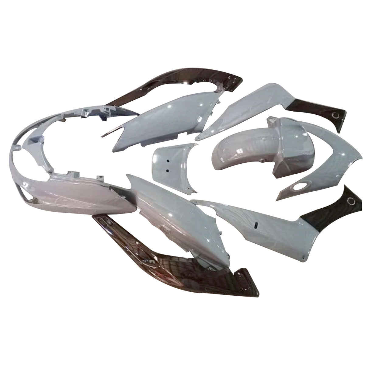 Amotopart 2001-2007 Yamaha TMAX Gray White Orange Black Fairing Kit