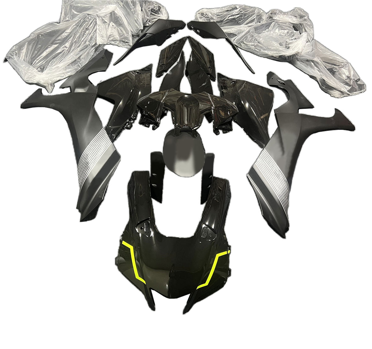 Amotopart 2020–2026 Yamaha YZF-R1 Schwarz Grau Weiß Verkleidungsset