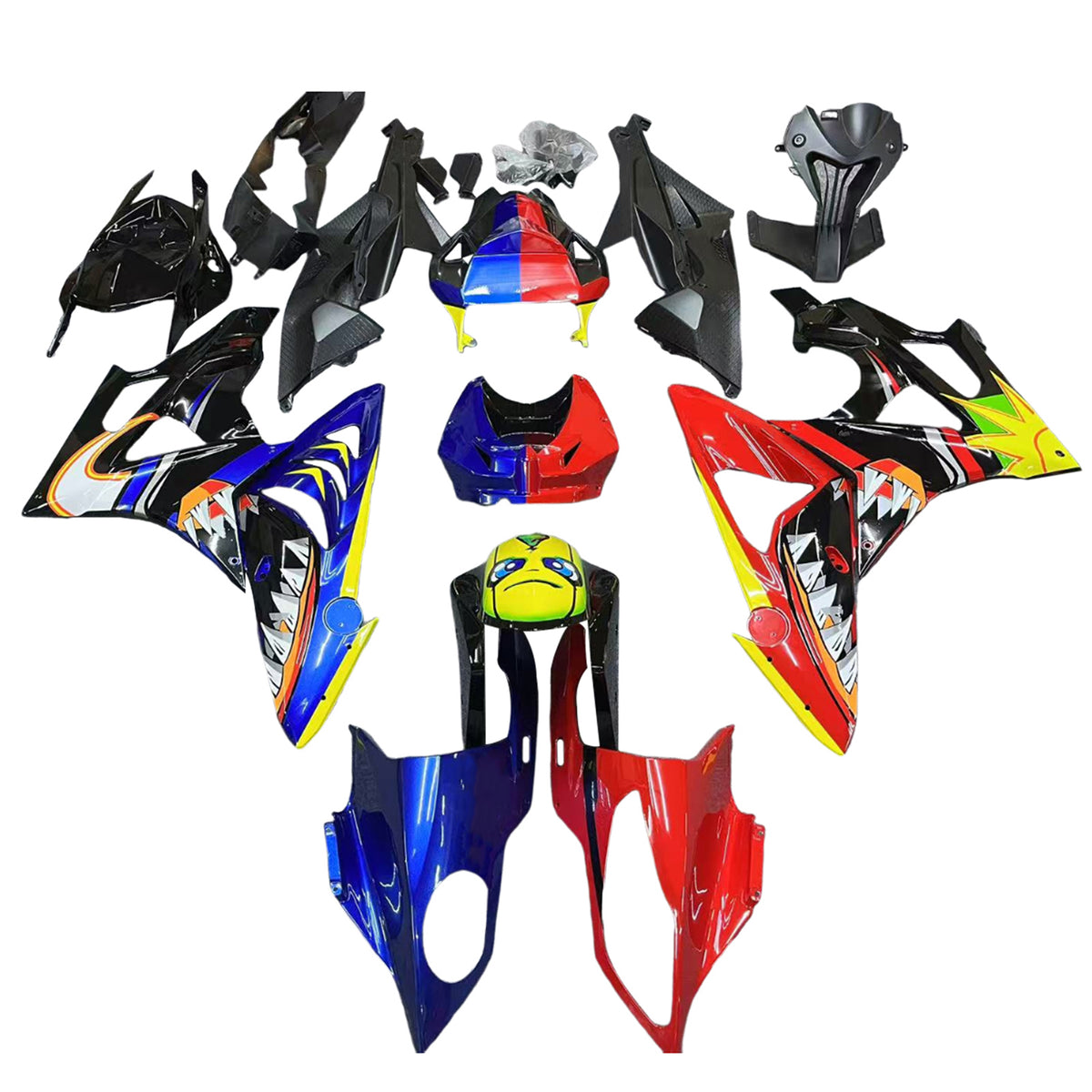 Amotopart 2009-2014 BMW S1000RR Red Blue Fairing Kit
