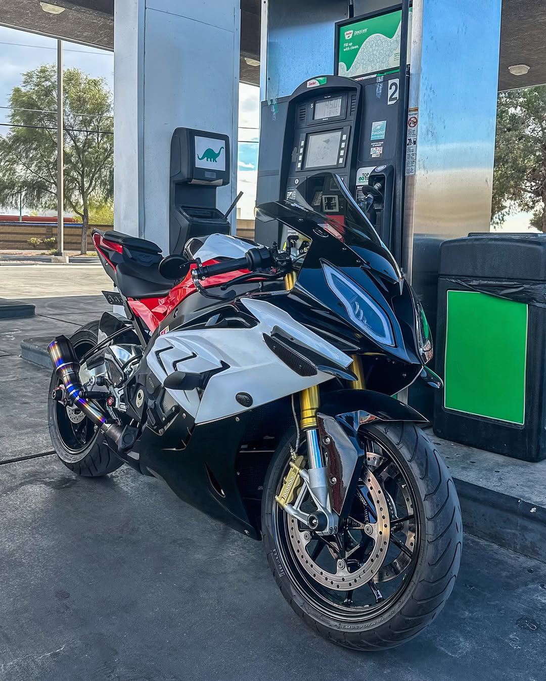 Amotopart 2015-2016 BMW S1000RR White Black Fairing Kit