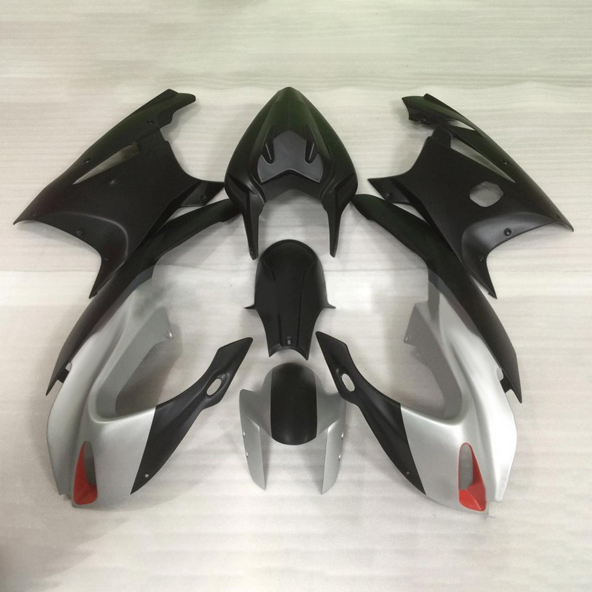 Amotopart 2004-2013 Benelli Tornad Tre 1130 Black Silver Fairing Kit
