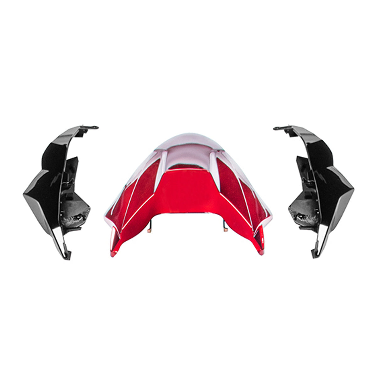 Kit de carénage Amotopart 2021-2023 Honda CB650R blanc noir