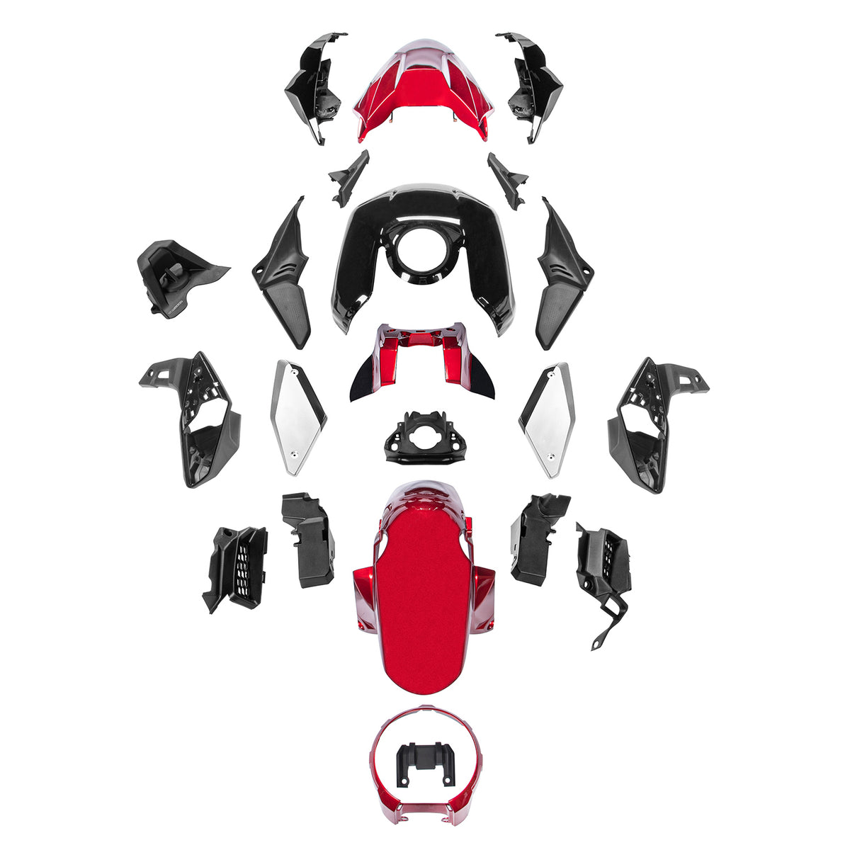 Amotopart 2021-2023 Honda CB650R witzwarte kuipset