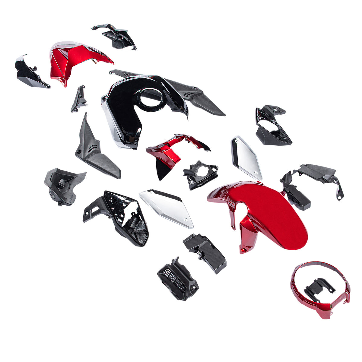 Amotopart 2021-2023 Honda CB650R witzwarte kuipset