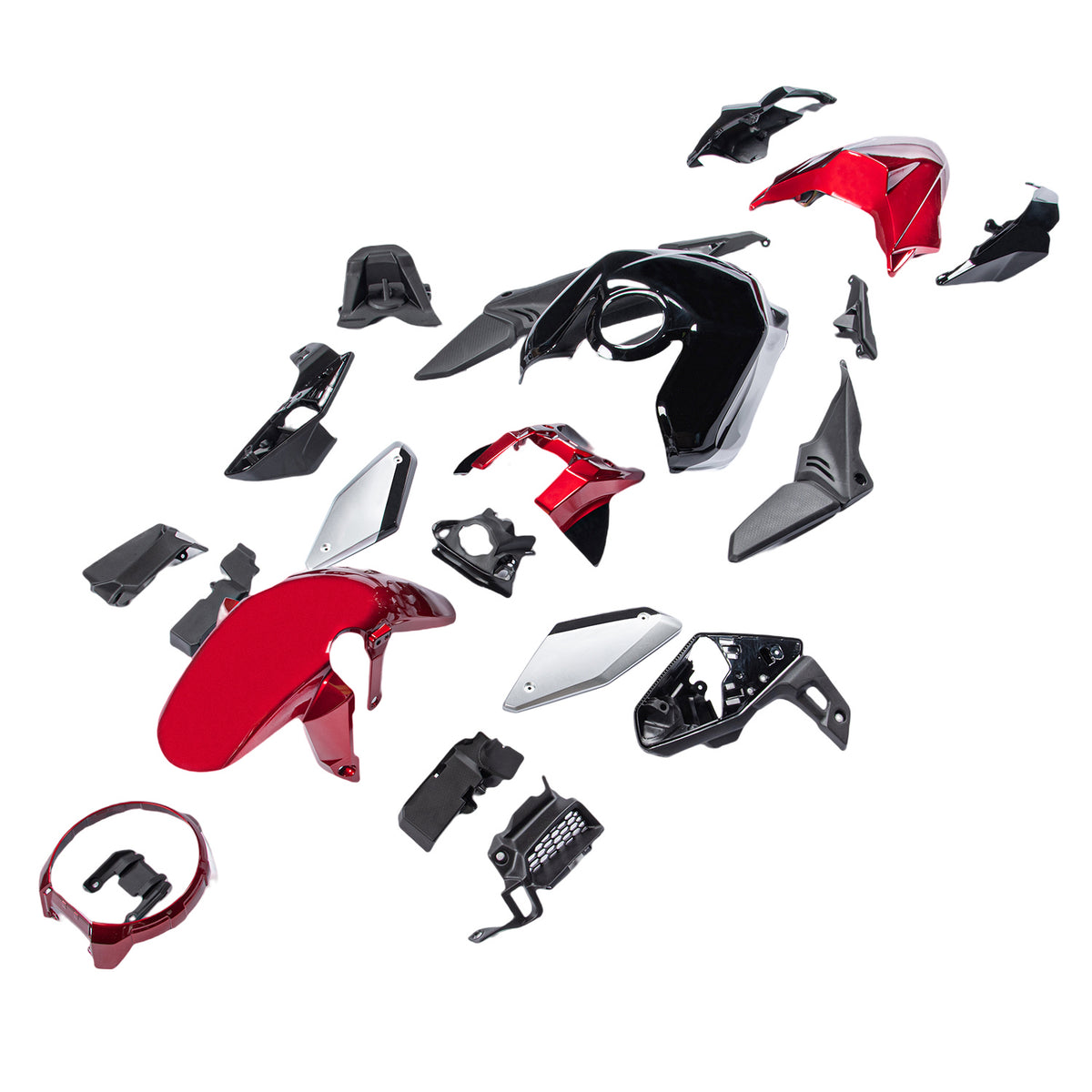 Amotopart 2021-2023 Honda CB650R witzwarte kuipset