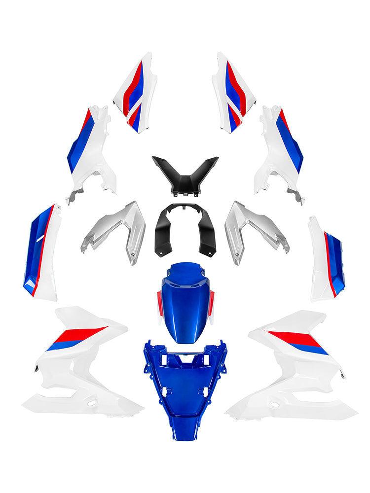 Amotopart 2023-2025 Honda ADV160 White Blue Fairing Kit