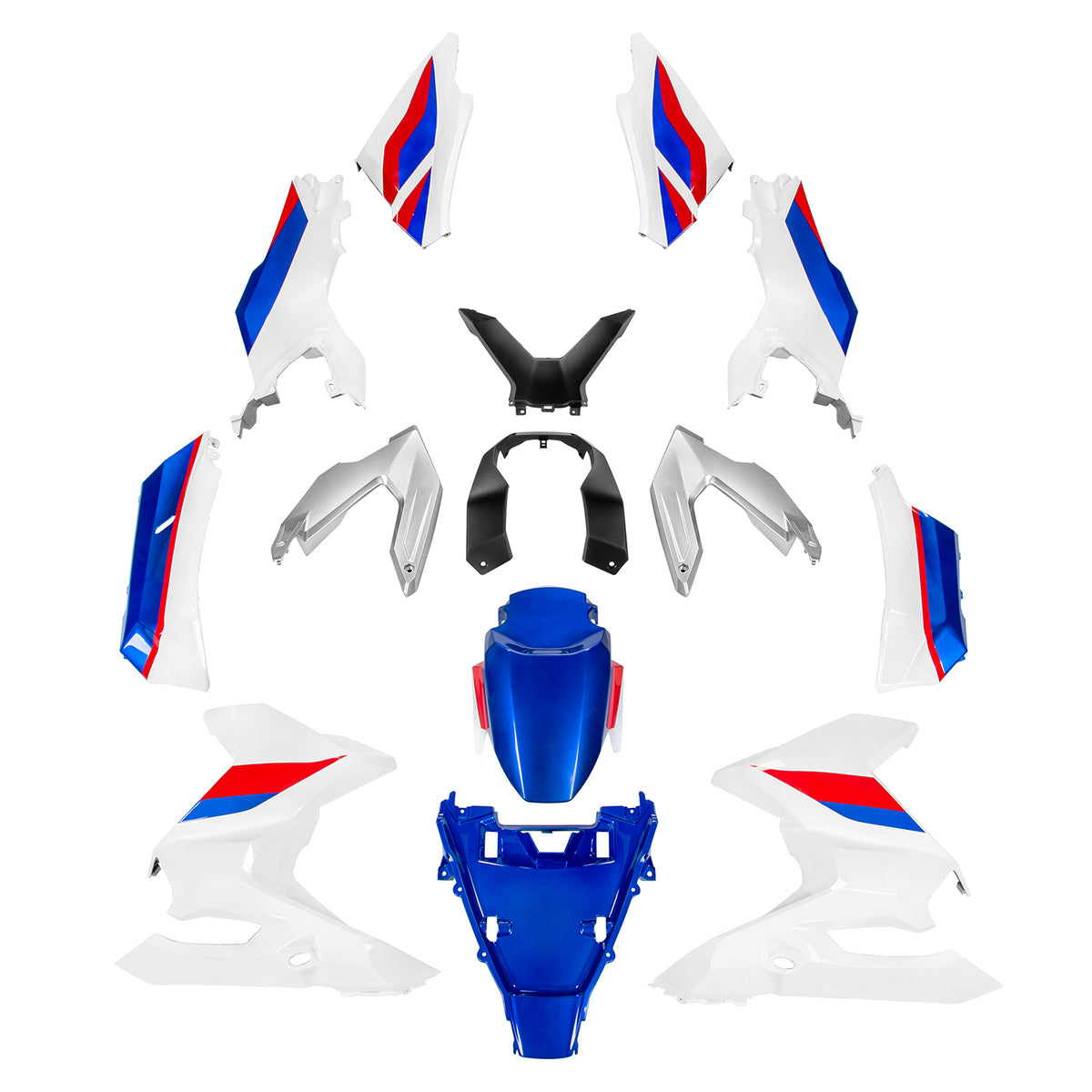 Amotopart 2023-2025 Honda ADV160 White Blue Fairing Kit