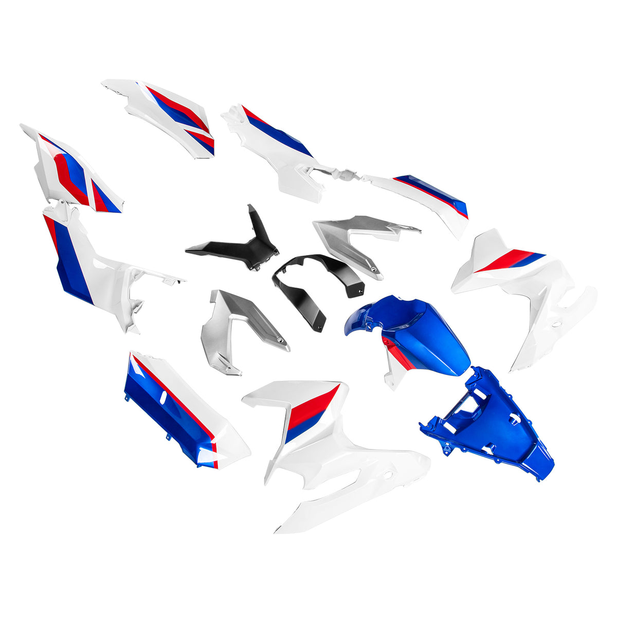 Amotopart 2023-2025 Honda ADV160 White Blue Fairing Kit