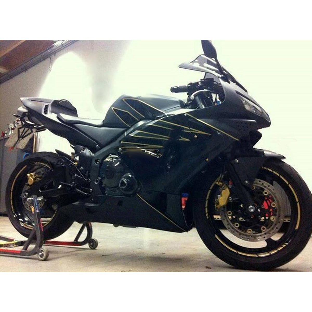 Amotopart 2003-2004 Honda CBR600RR F5 Black Fairing Kit