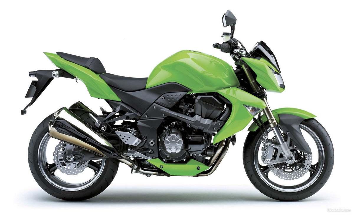 Amotopart 2007–2009 Kawasaki Z1000 Grau Grün Schwarz Weiß Verkleidungsset