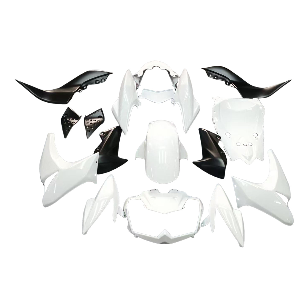 Amotopart 2007-2009 Kawasaki Z1000 Kit de carenado negro