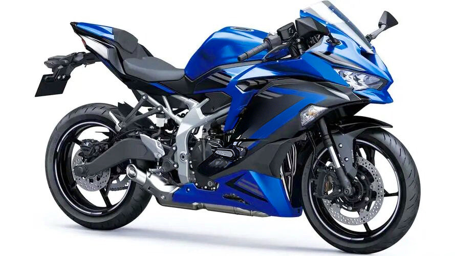 Amotopart 2019-2026 Kawasaki Ninja ZX-25R Gray Black Blue Fairing Kit