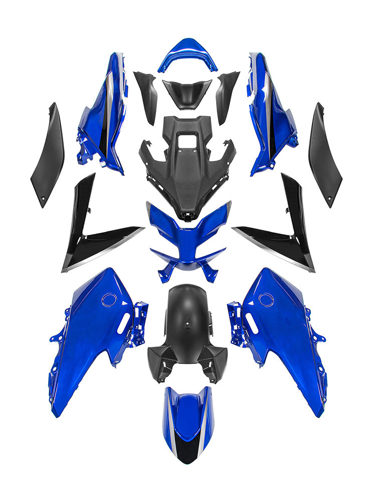 Amotopart 2022-2024 Yamaha TMAX 560 Black Blue Fairing Kit
