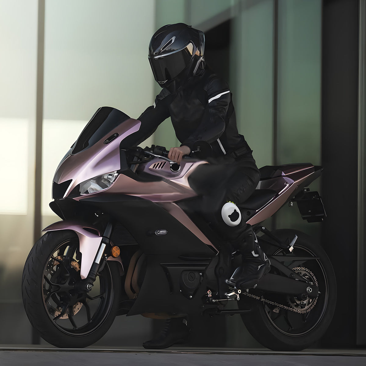 Amotopart 2022-2024 ヤマハ YZF-R3 R25 ブラック ホワイト グレー フェアリングキット