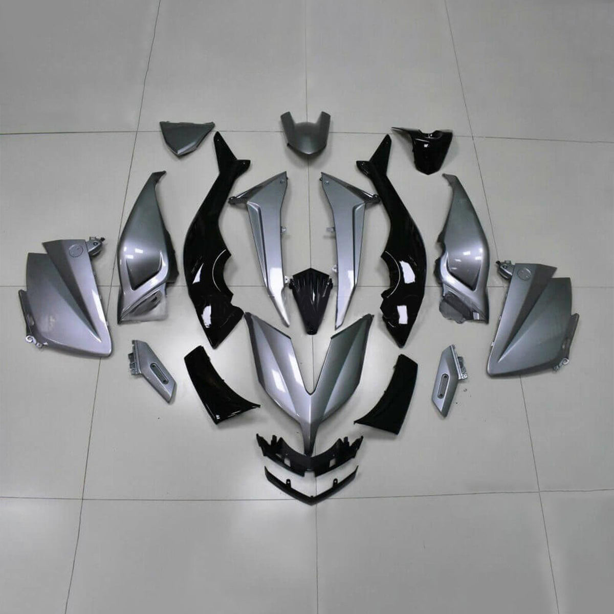 Amotopart 2015-2016 Yamaha TMAX530 Gray Black Fairing Kit