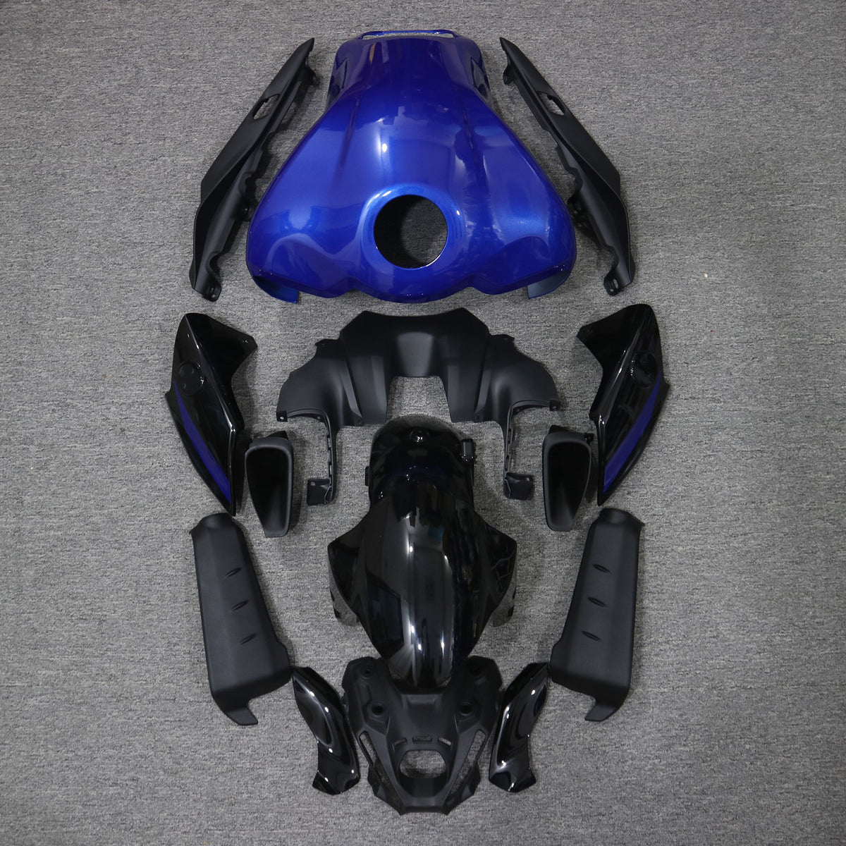 Amotopart 2021–2024 Yamaha MT-09 Grau Schwarz Blau Verkleidungsset