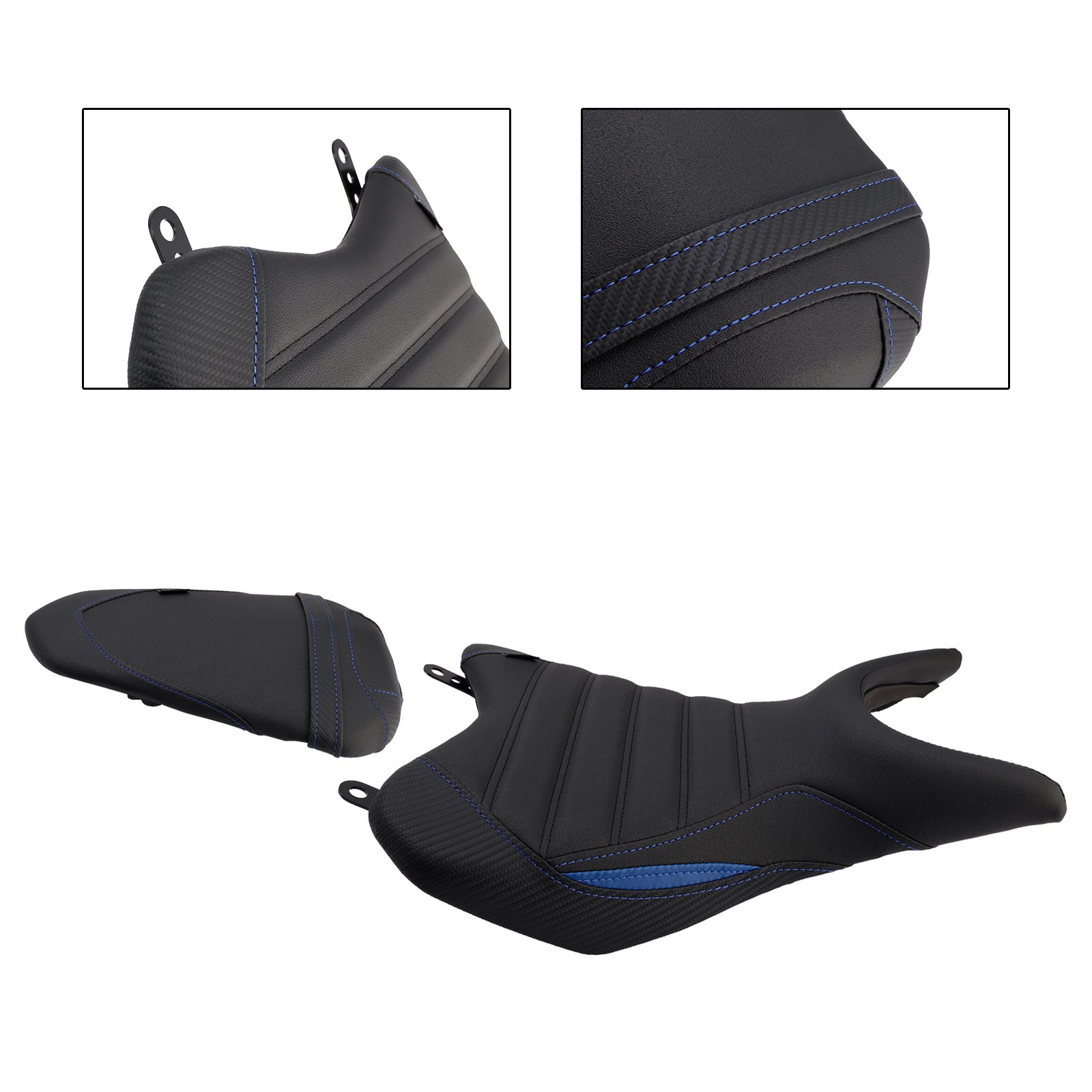 25- 25- Yamaha Yzf-R3 Mt-03 Front&Rear Raider Passenger Cushion Kit Blue