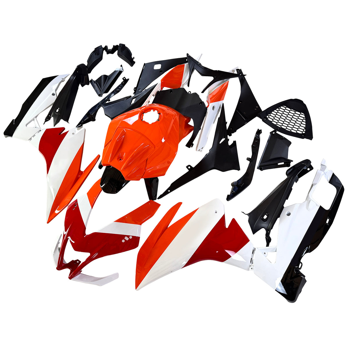 Amotopart 2012-2016 Aprilia RS4 125 50 Red White Fairing Kit