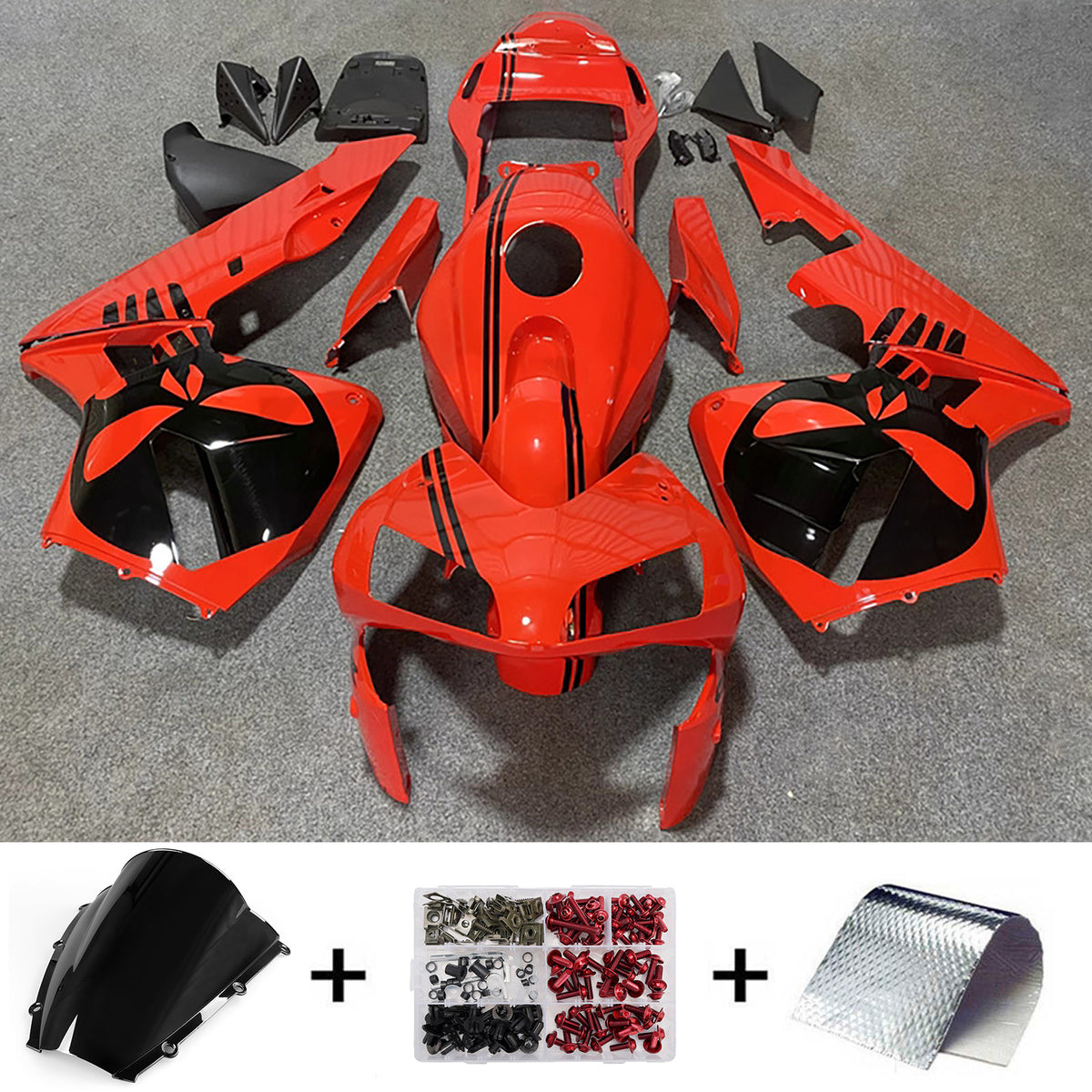 Kit carena arancione Amotopart 2003-2004 Honda CBR600RR F5