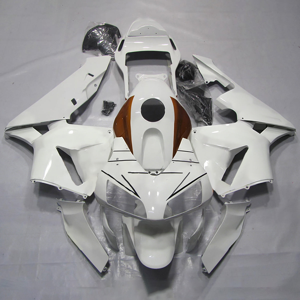 Amotopart 2003-2004 Honda CBR600RR F5 White Fairing Kit